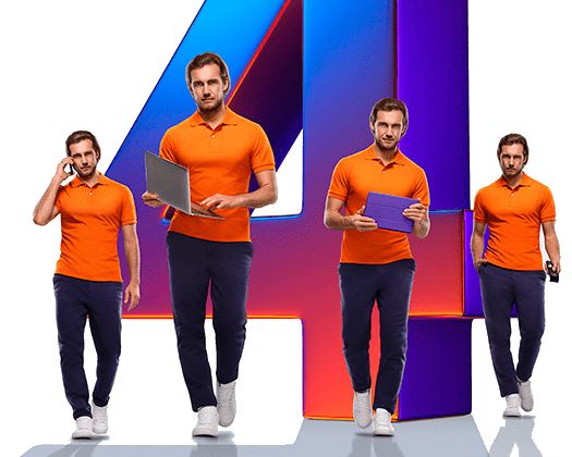 Великолепная четверка Ростелеком в деревня Затишье (Липецкая область)